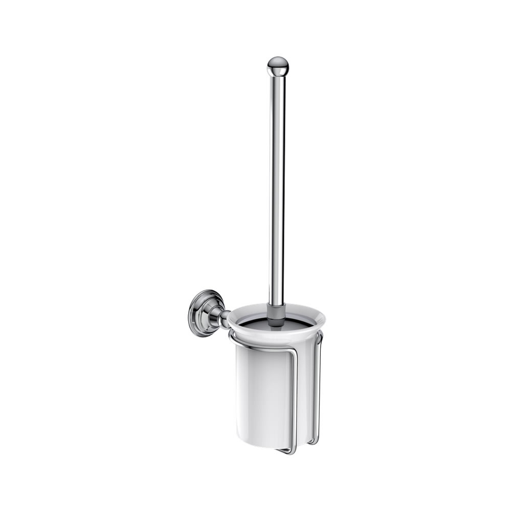 Cutout image of Crosswater Belgravia Chrome Toilet Brush Holder